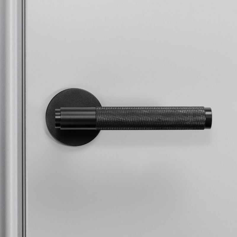 Manivela puerta aluminio negro JANDEL