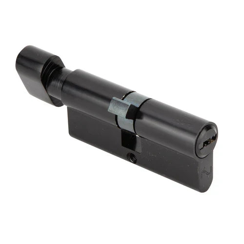 Bombín europerfil de seguridad con llave de serreta latonado 35x35 para puertas de entrada