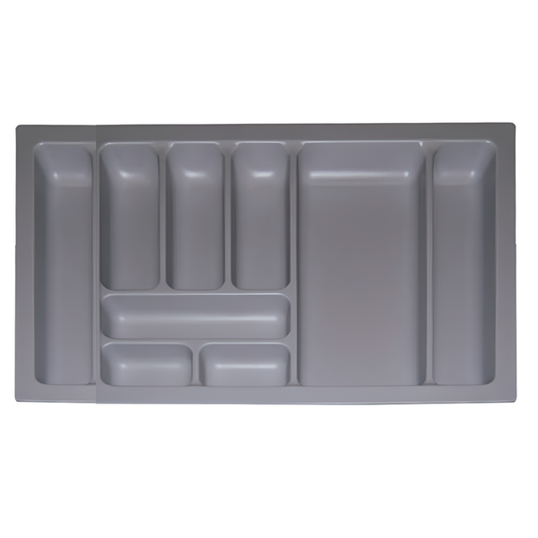 Cubertero 4TH gris antracita de plástico ABS para cajón de 800mm de ancho