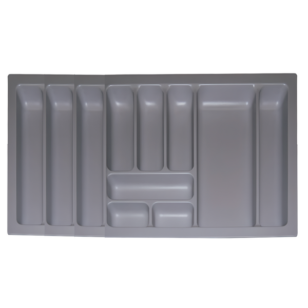Cubertero 4TH gris antracita de plástico ABS para cajón de 1000mm de ancho