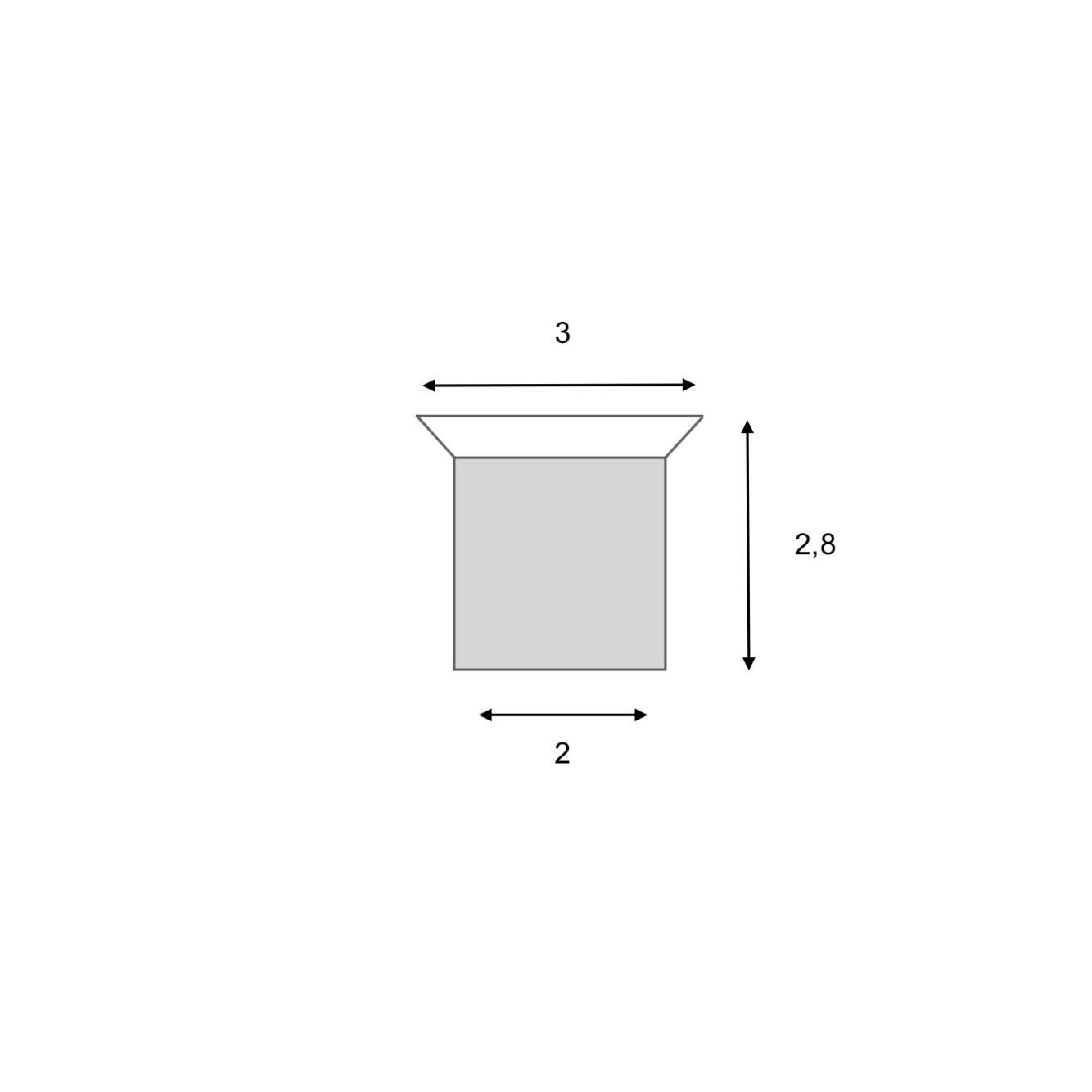 Pomo de acero Inoxidable de 3cm de alto con forma de seta ideal para muebles