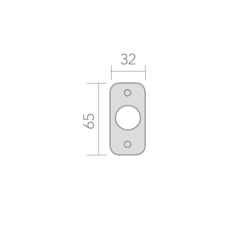 Medidas Pomo dorado de aluminio modelo 883 medidas 65x32mm para armarios