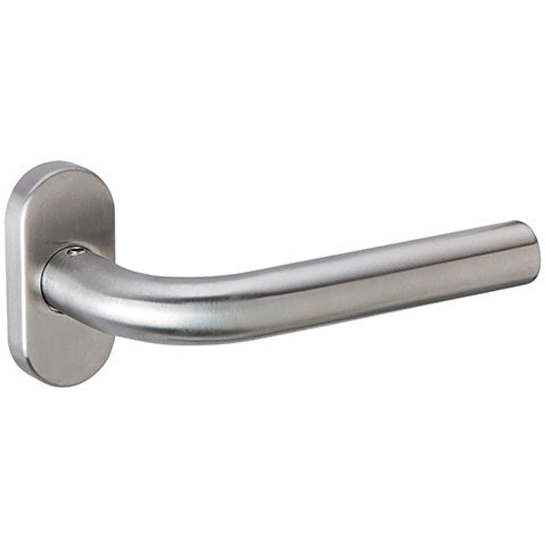 Manilla modelo '403' con Roseta estrecha ovalada inoxidable para puertas de aluminio (HD)