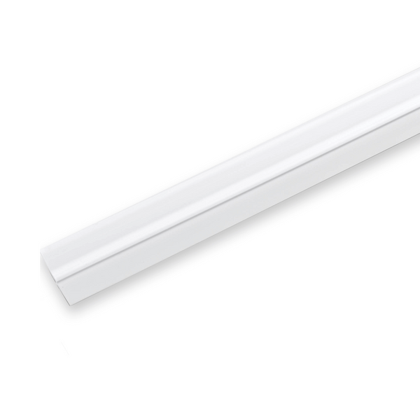 Burlete de PVC de 82cm autoadhesivo con ala flexible acabado blanco para aislamiento de puertas