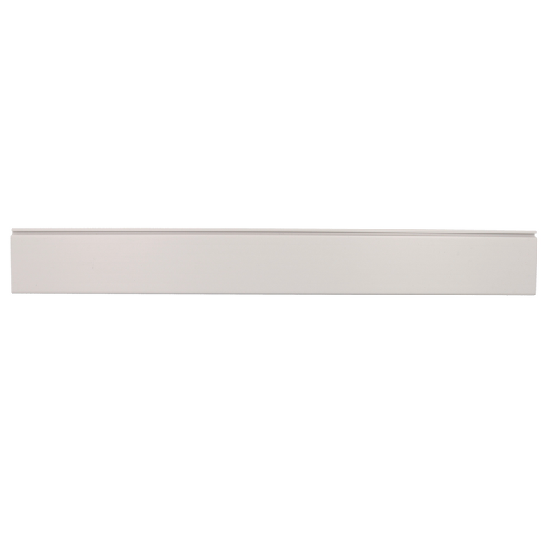 Final de lama de persiana de 45x8,2mm en PVC de 2 metros de largo en color blanco