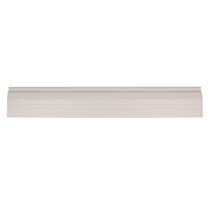 Final de lama de persiana de 52,5x14,5mm en PVC de 2 metros de largo en color blanco