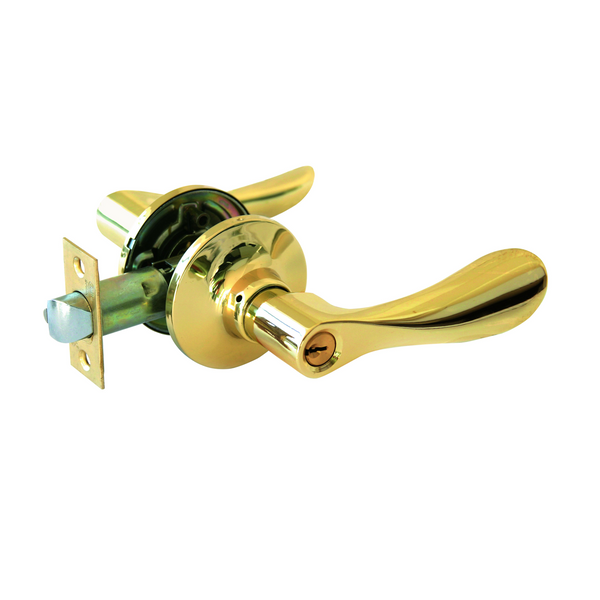Manilla de mecanismo dorada con picaporte de 60/70 para llave/condena