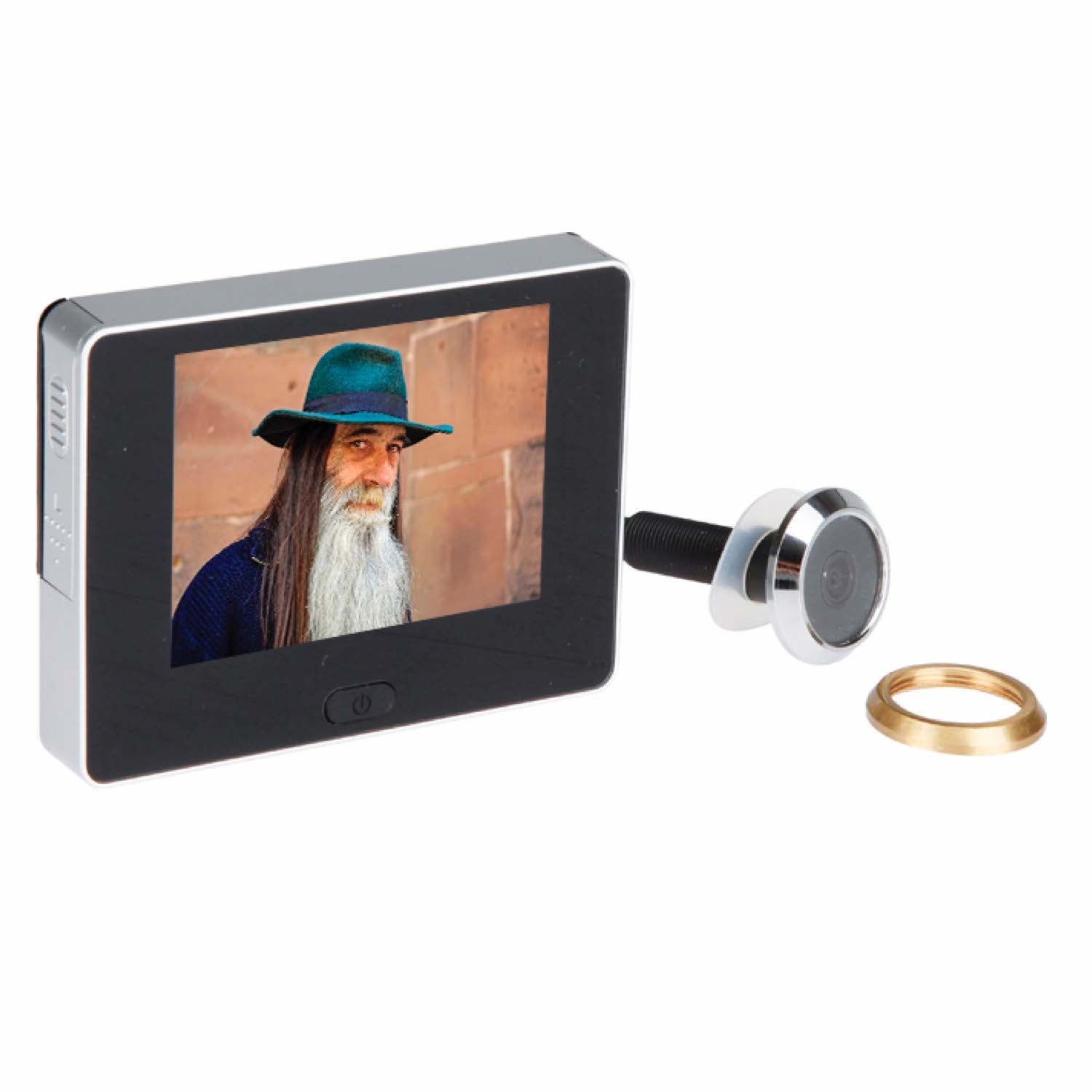 Mirilla digital Kiku con pantalla de 3,2 y cámara dorada visión 105º