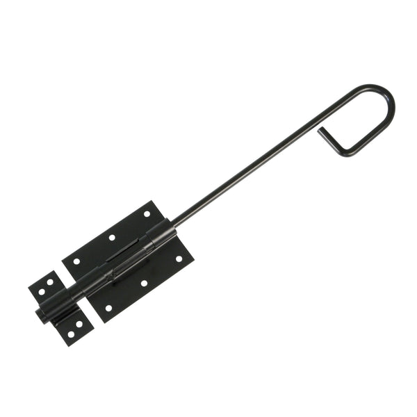 Pasador vertical rústico con placa y agarradero para sobreponer en puertas