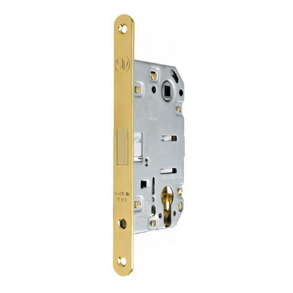 Cerradura magnética STV de 85 entre ejes dorada ideal para puertas de entrada