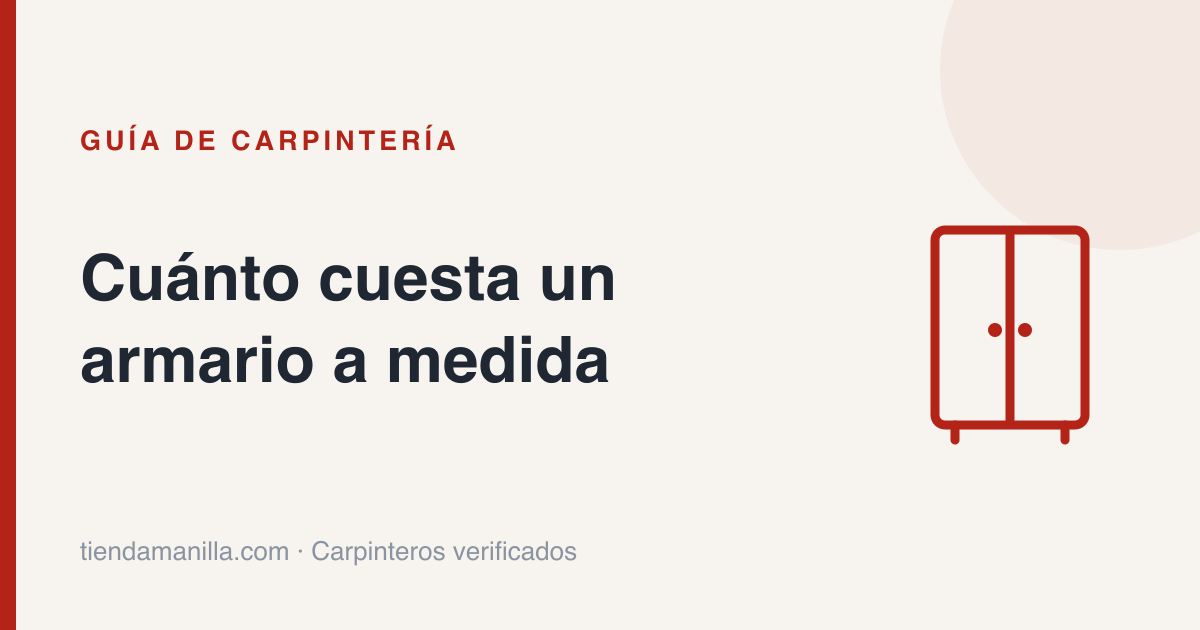 Cuánto cuesta un armario a medida en 2026: precios y factores