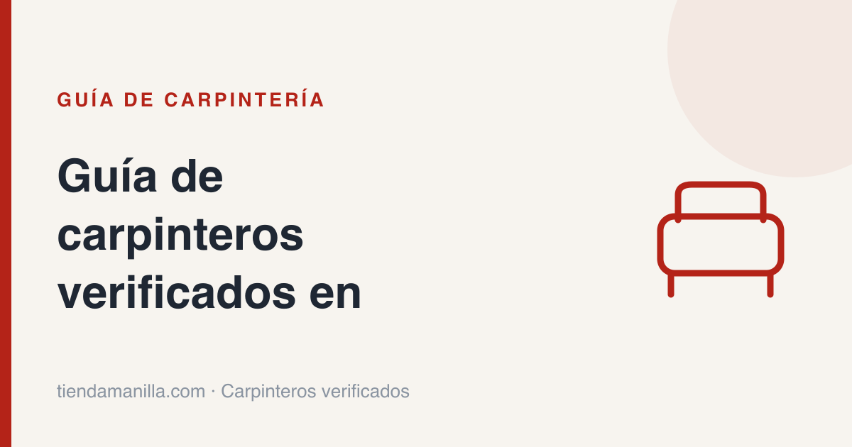 Guía de carpinteros verificados en toda la provincia de Bizkaia
