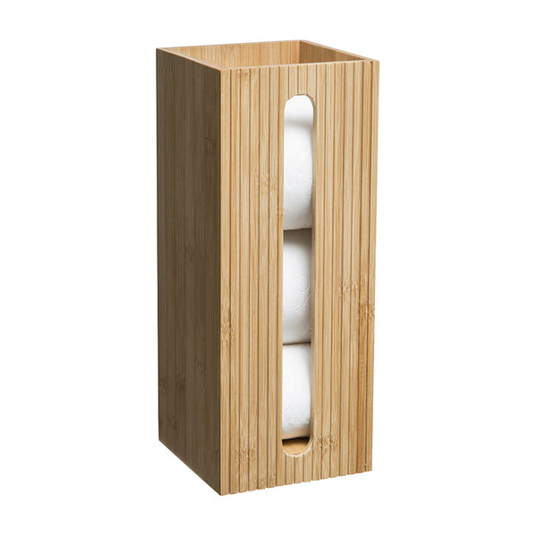 Bamboo Toilet Replacement Roll Holder 36x14.5x14.5cm