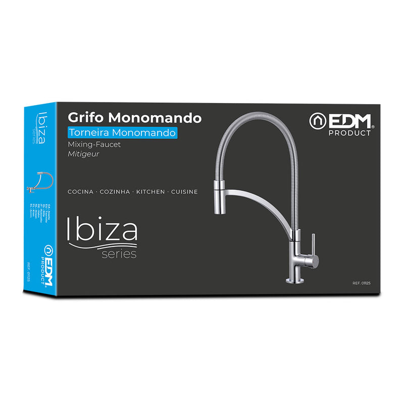 Grifo Monomando De Cocina Caño Alto Serie Ibiza, Edm