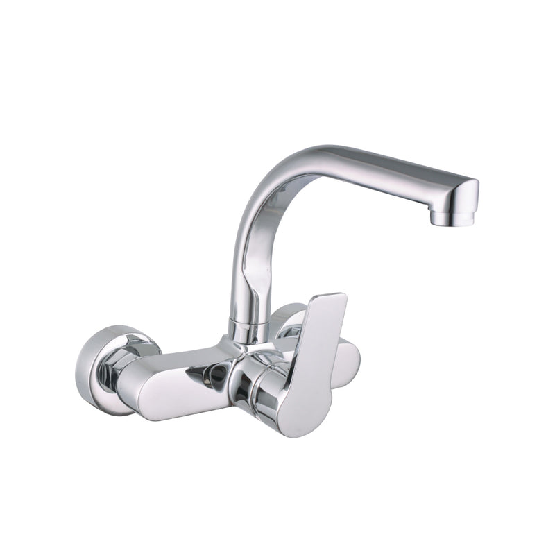 Single-lever kitchen faucet, low spout, built-in, Altea Edm series