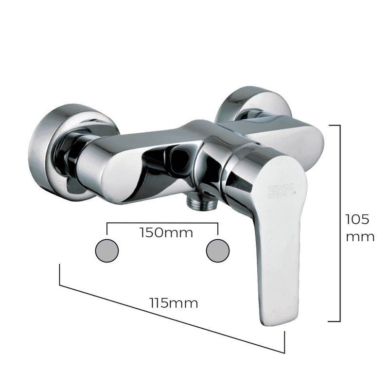 Built-in single-lever shower mixer, Altea Edm series