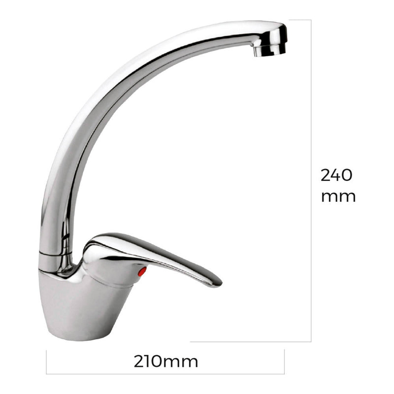 Single-Handle Kitchen Faucet, High Spout, Edm