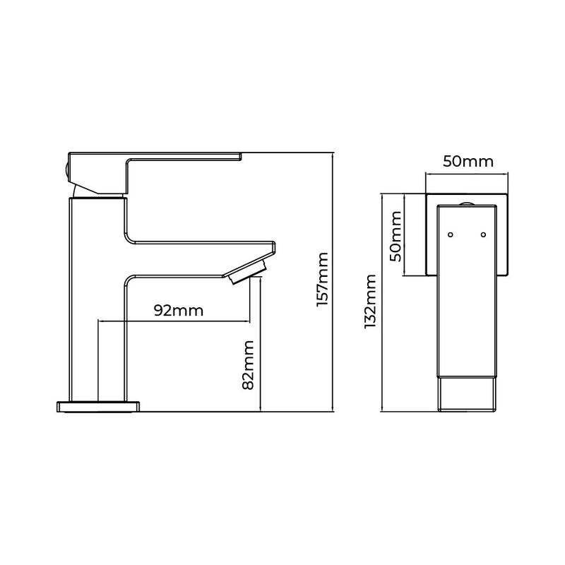 Single-lever basin mixer tap Getaria Edm series