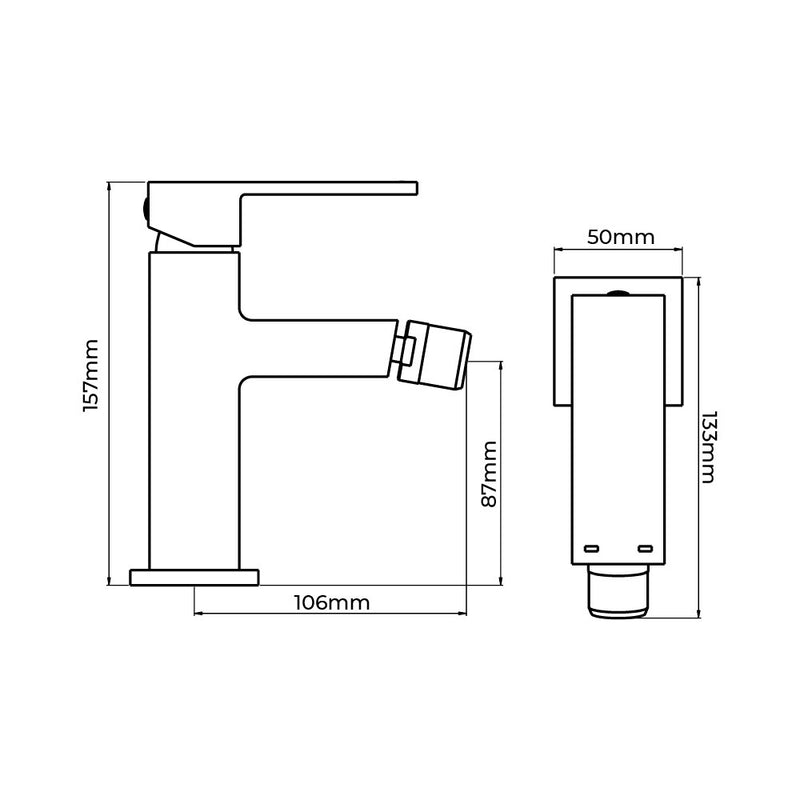 Getaria Edm Series Single-Handle Bidet Faucet