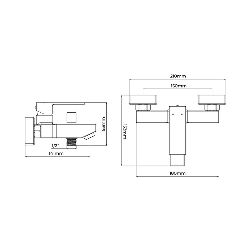 Getaria Edm Series Built-in Single-Handle Bathtub Faucet