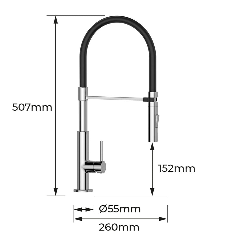 Bermeo Series Single-Handle Kitchen Faucet, Edm