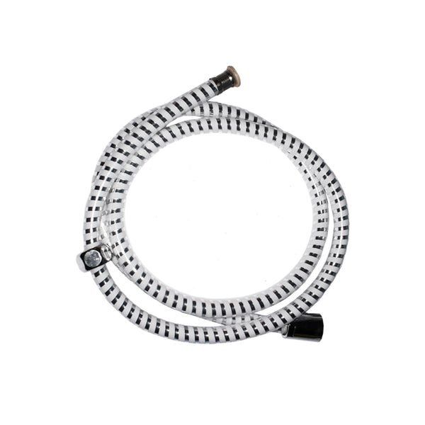 Flexible Shower Hose, 1.5M White/Chrome Edm