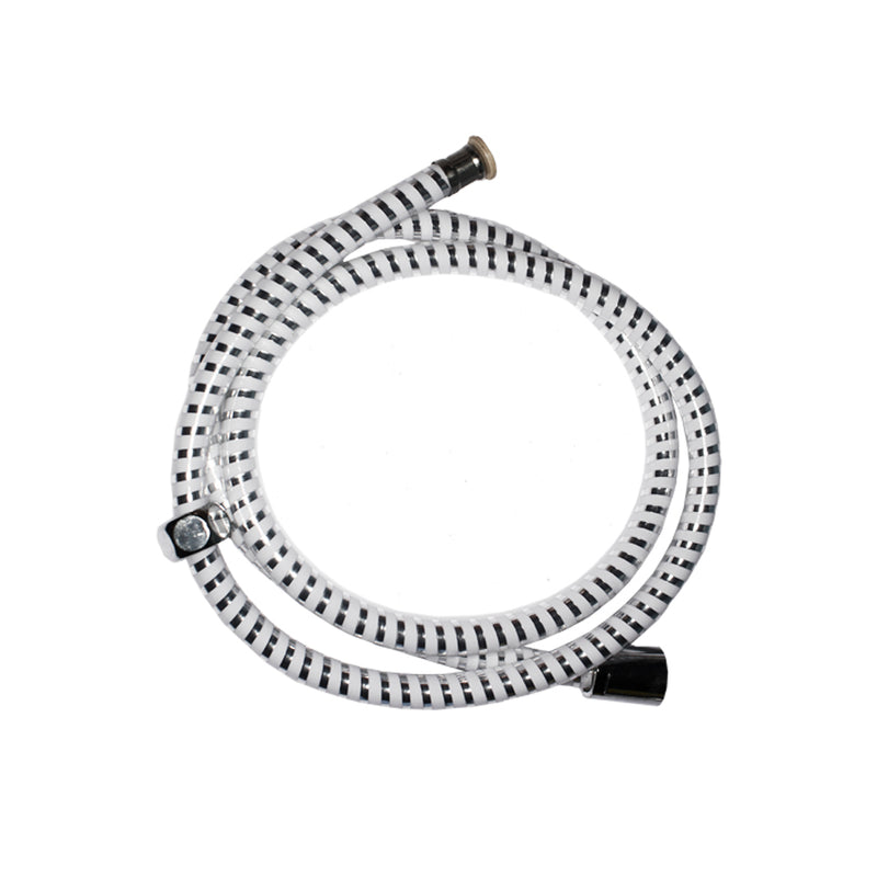 Flexible Shower Hose, 2M White/Chrome Edm