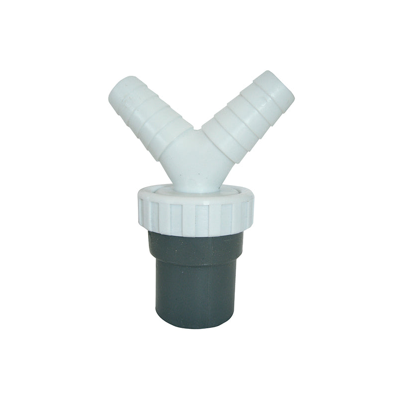 Enlace Mixto Tubos Lisos Doble Toma Plastico Pvc