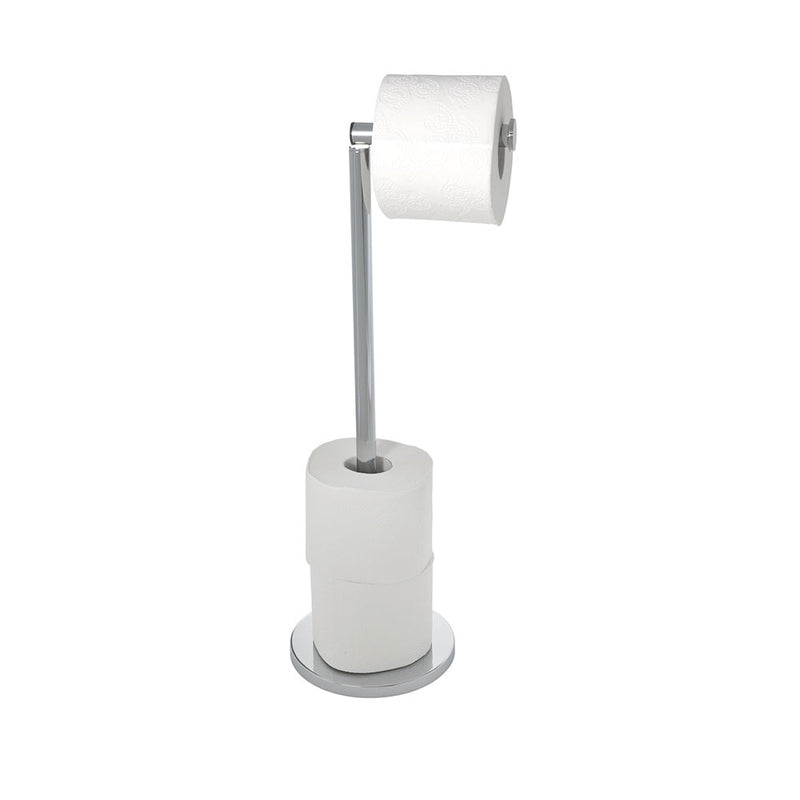 Wenko 2 in 1 Freestanding Toilet Roll Holder Made of Stainless Steel 19637100