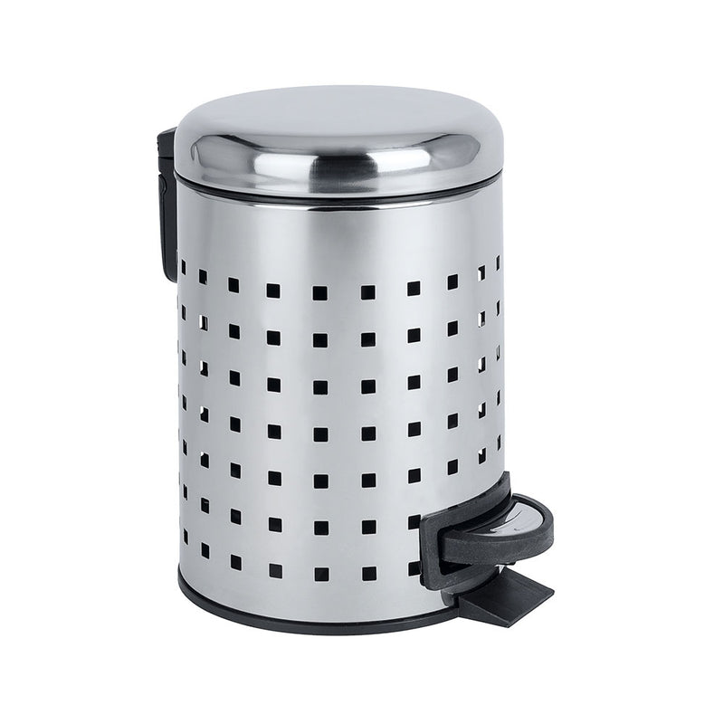 Leman Stainless Steel Pedal Bin, Perforated, 3L 22445100 Wenko