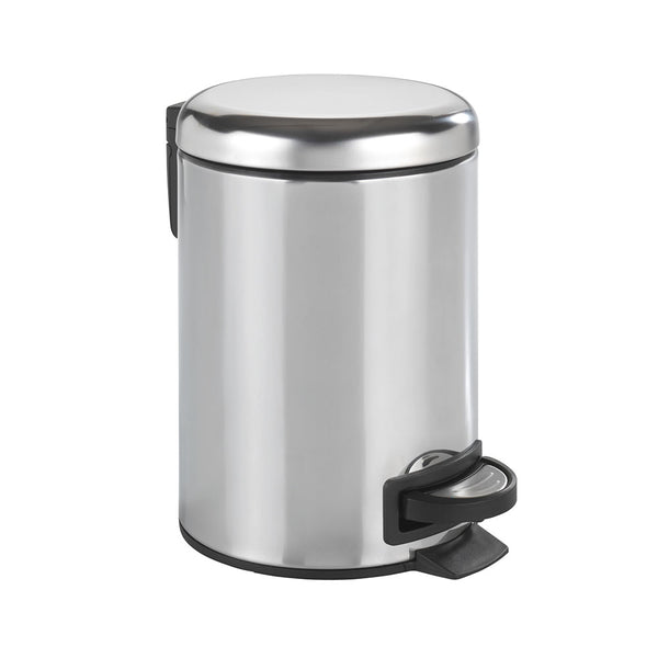 Leman Stainless Steel Pedal Bin 3L, Glossy 22444100 Wenko