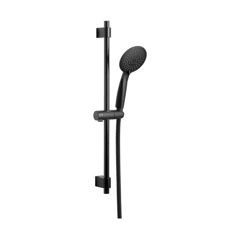 Shower Bar With Hose And Handle, Young Line Series Matt Black 25451100 Wenko