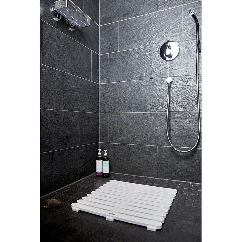 Bathroom Flooring In/Outdoor 55x55cm White 22945100 Wenko