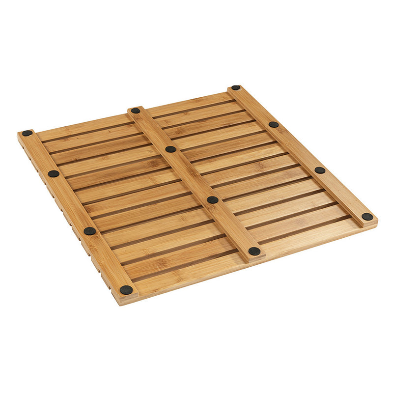 Indoor/Outdoor Bamboo Decking 50x50cm 24610100 Wenko