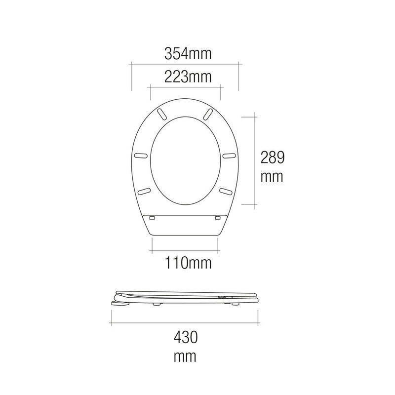 Tapa Wc Top Blanca 1390G Con Tornillos Edm