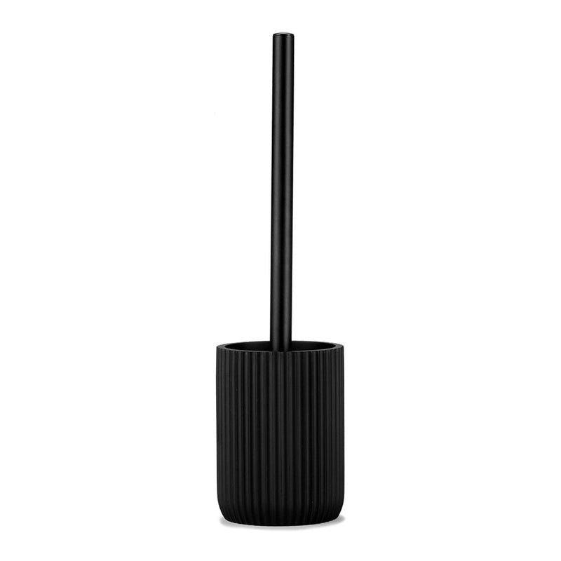 Matte Black Resin Toilet Brush Ø9.5x36cm Andrea House