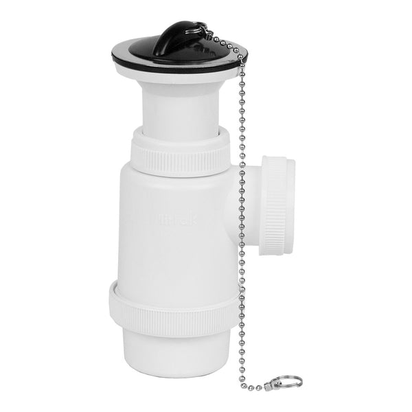 V70 1" 1/2" Extendable Bottle Siphon With Chain And Stopper