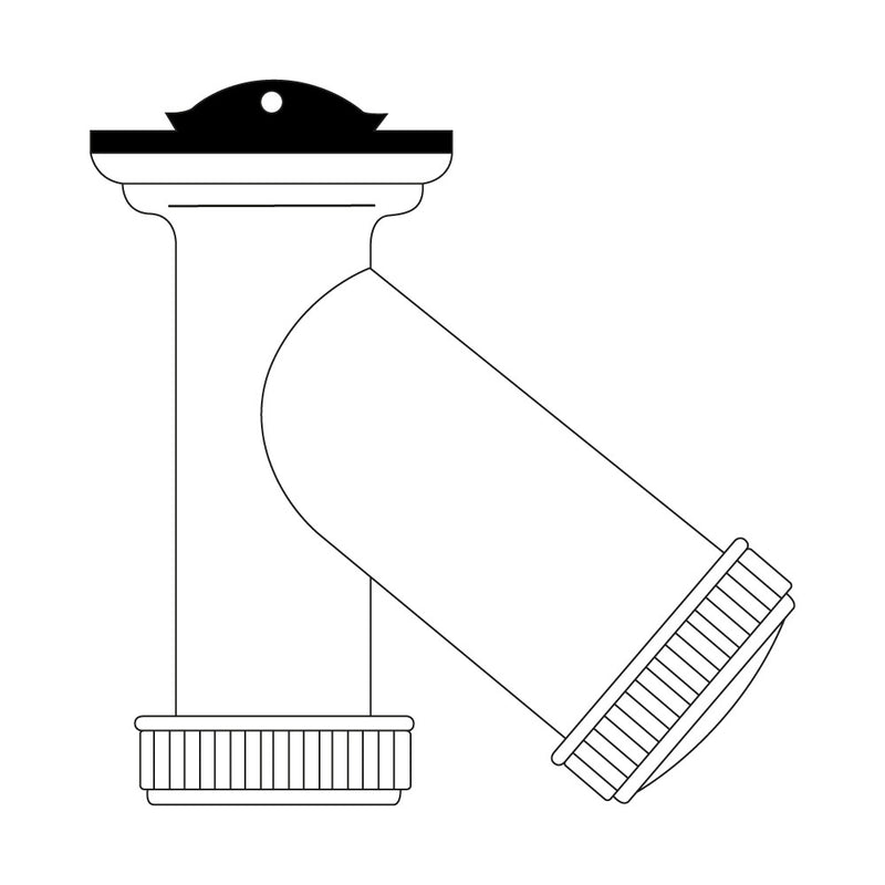 "Y" Siphon 1" 1/2" Complete, With Plug And Chain