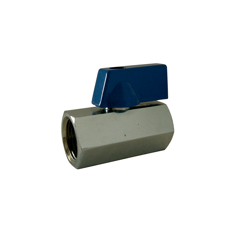 Ball Valve, Mini Female/Female 1/2" (Packaged)