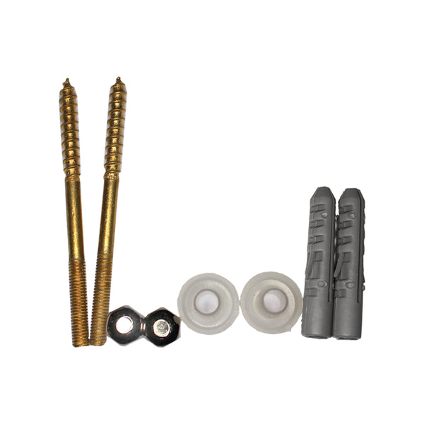 M5x75mm Brass Toilet Screw Set (Packaged)