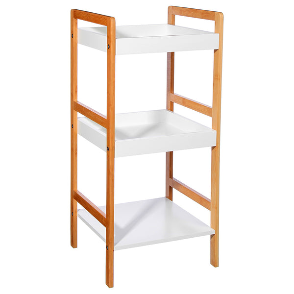 3 Tier Bamboo Bathroom Organizer 80x36x33cm