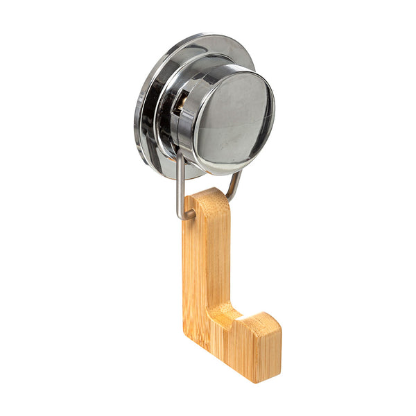 Bamboo Hook Hanger with Suction Cup