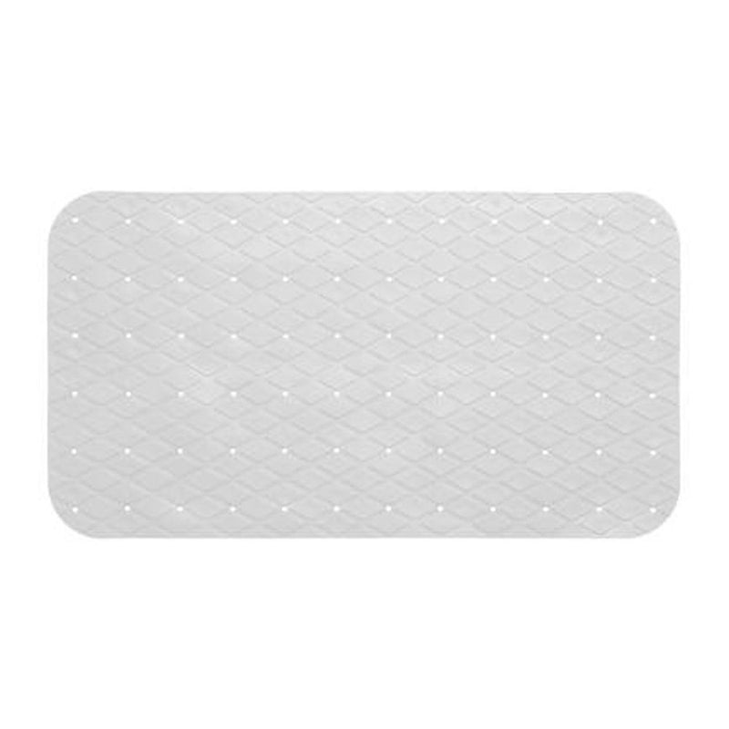 White Non-Slip Rectangular Indoor Shower Mat 69x39cm