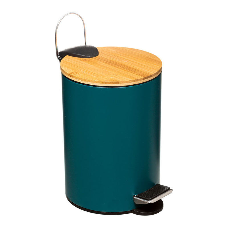 Bathroom Waste Bin Petrol Green 3L 'Colors' Collection