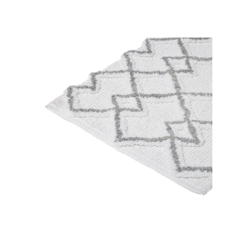 Ethnic Grey Bath Rug 50x75cm