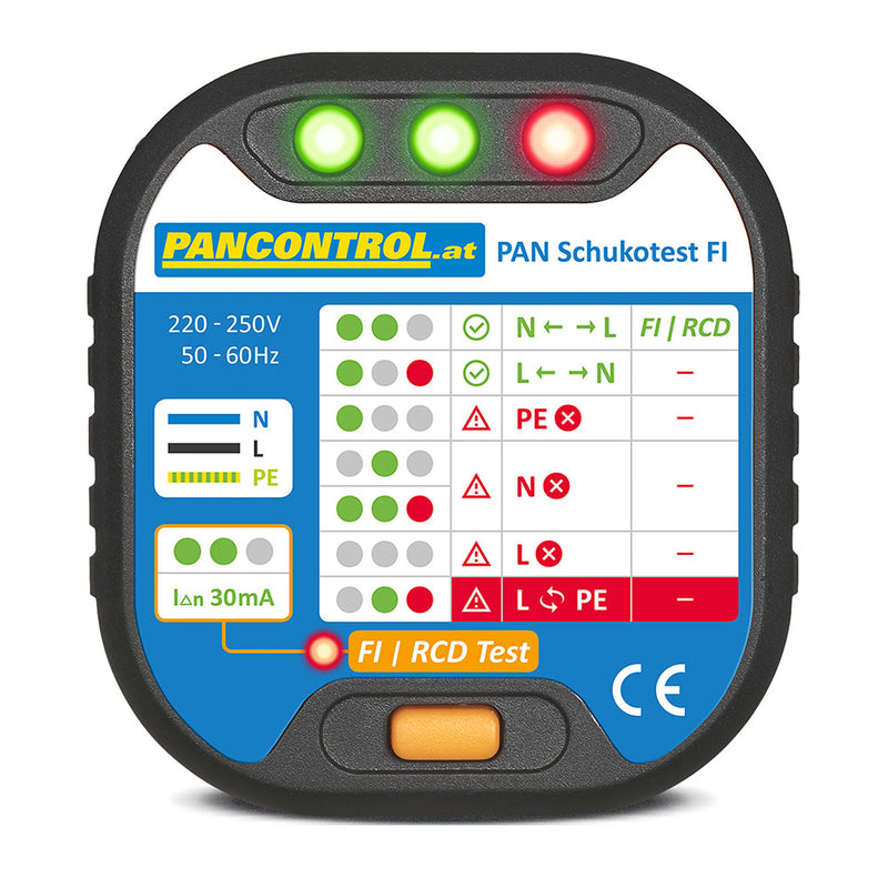 Probador De Tomas Pan Schukotest Fi Pancontrol