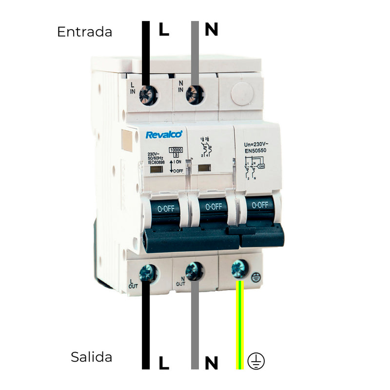 Iga 2P 25A C 10Ka Permanent Surge Protector According to EN-50550 Regulations and Transient 5-15Ka 275V