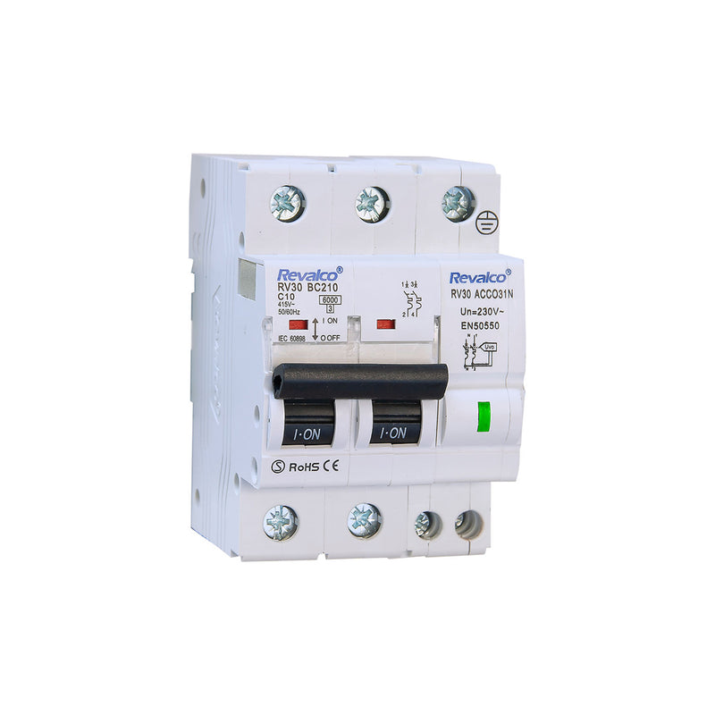 Iga 2P 25A C 10Ka - Permanent Overvoltage Protection According to EN-50550 Regulations