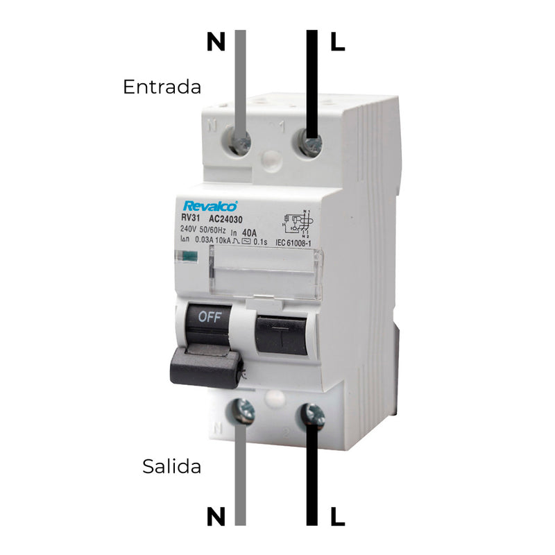 Diferencial 2 Polos Revalco 25A