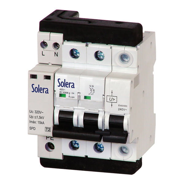 Permanent Surge Protection Iga 2P 25A C 10Ka Solera Cbm140